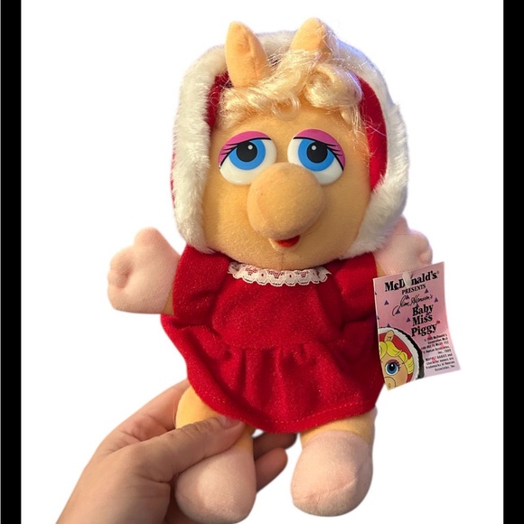 Vintage 1987 McDonald’s Jim Henson Muppet Babies Fozzie Kermit Ms Piggy W Tags - Picture 7 of 8